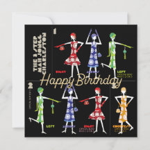 Mah Jongg Charleston Birthday Flat Card