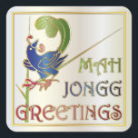Mah Jongg Christmas One Bam Stickers<br><div class="desc">Feiern Sie die Weihnachtszeit mit diesen attraktiven Designs mit Bildern von Mah Jongg Fliesen: - Ornamente mit einem Punkt - Bettoren und Fliesen auf einem Rack - Vogel aus einer einzigen Bamplatte Verfügbar auf Leinensäcken,  Einladungen/Karten,  Geschenkboxen,  Schlüsselanhänger,  Magnete,  Quadrat Plakate,  Keramik Fliesen,  Plakate und vieles mehr.</div>