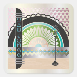 Mah Jongg Deko Ballroom Stickers