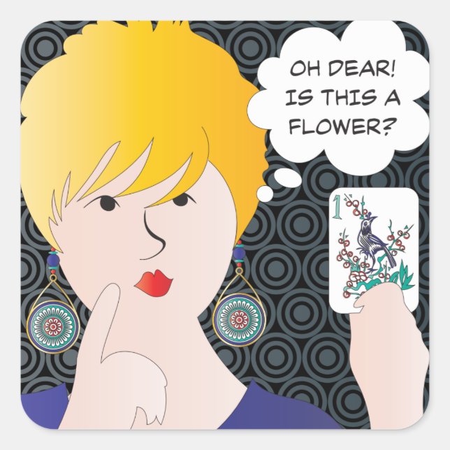 Mah Jongg Dit Un Stickers Bam (Devant)