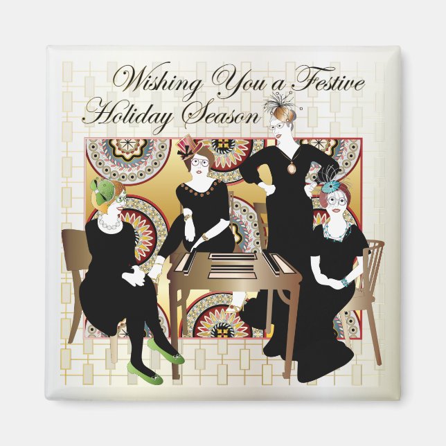 Mah Jongg Festive Magnet (Vorne)