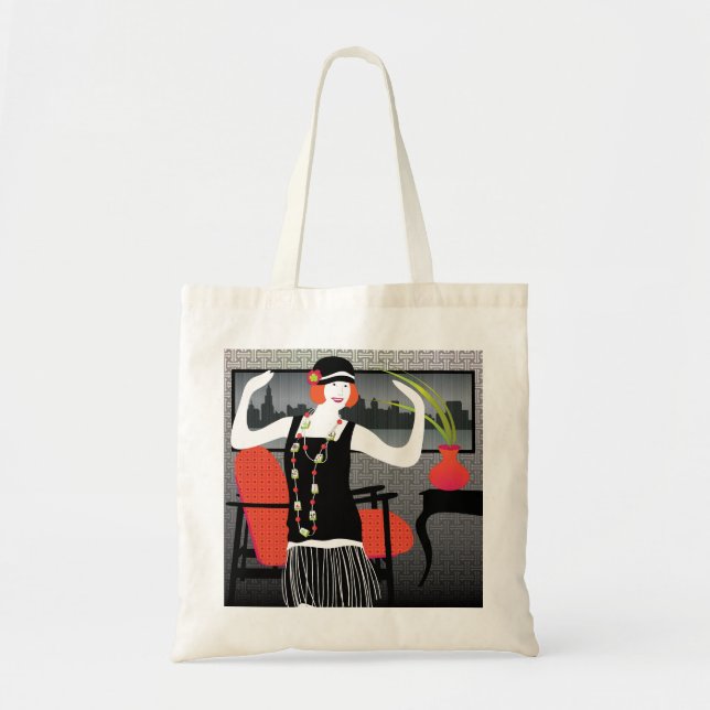 Mah Jongg Flappers Bag Tragetasche (Vorne)