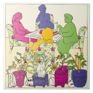 Mah Jongg Game Tile Fliese