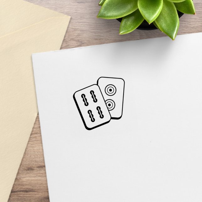 Mah-Jongg Game Tiles 1x1 Gummistempel (Von Creator hochgeladen)