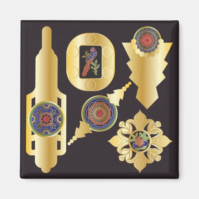 Mah Jongg Jewelry Magnet (Vorne)