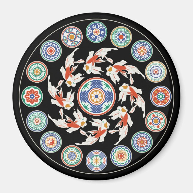 Mah Jongg Koi Magnet (Vorne)