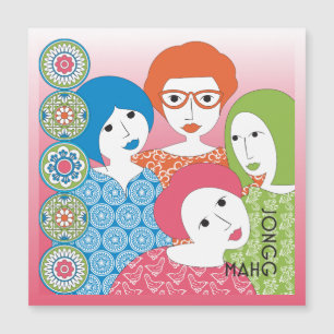 Mah Jongg Limerick Dots carte magnétique