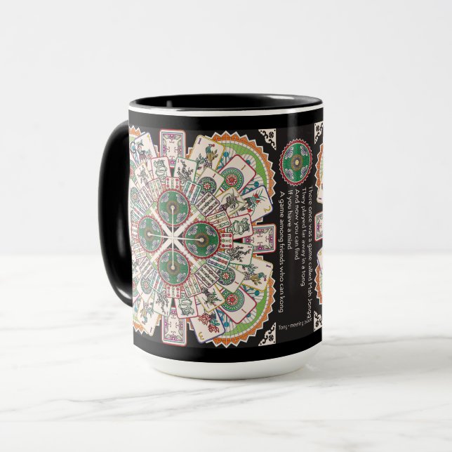 Mah Jongg Limerick Kong Tasse (Vorderseite Links)