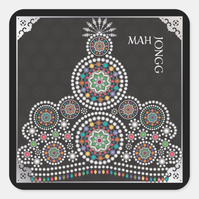 Mah Jongg Limerick Taj Stickers (Vorderseite)