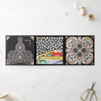 Mah Jongg Limericks 1 Trifold Card Dreifach Gefaltete Karte