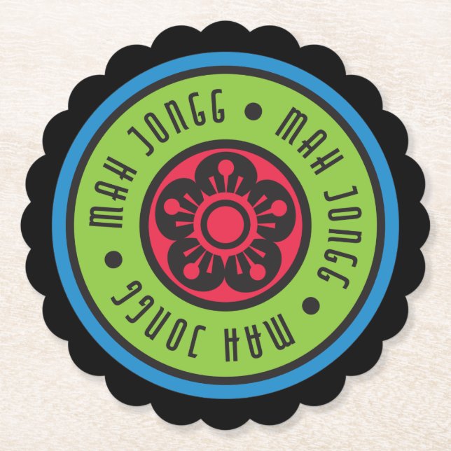 Mah Jongg Logo 1 Untersetzer (Vorderseite)