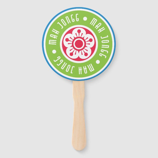 Mah Jongg Logo Fans Fächer (Vorderseite)