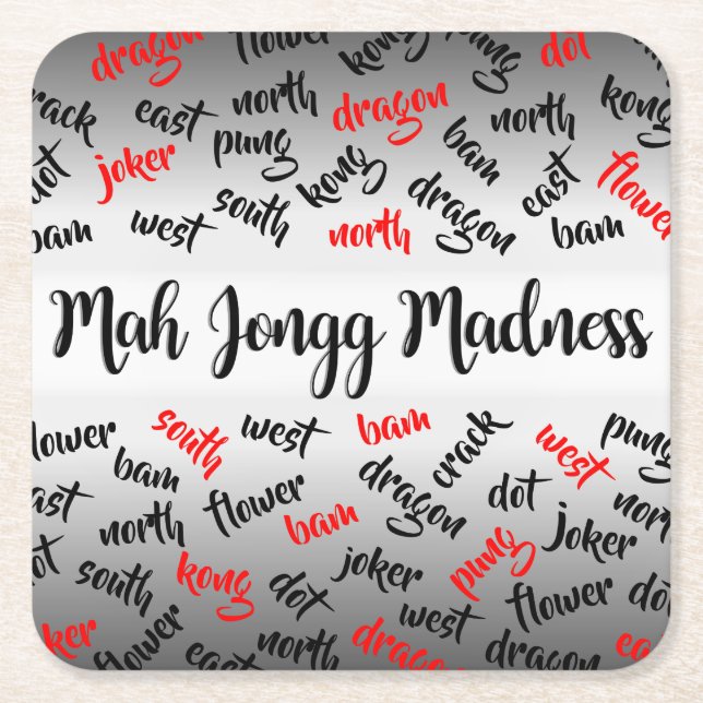 Mah Jongg Madness Untersetzer (Vorderseite)