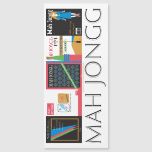 Mah Jongg Magazines Magnet Card