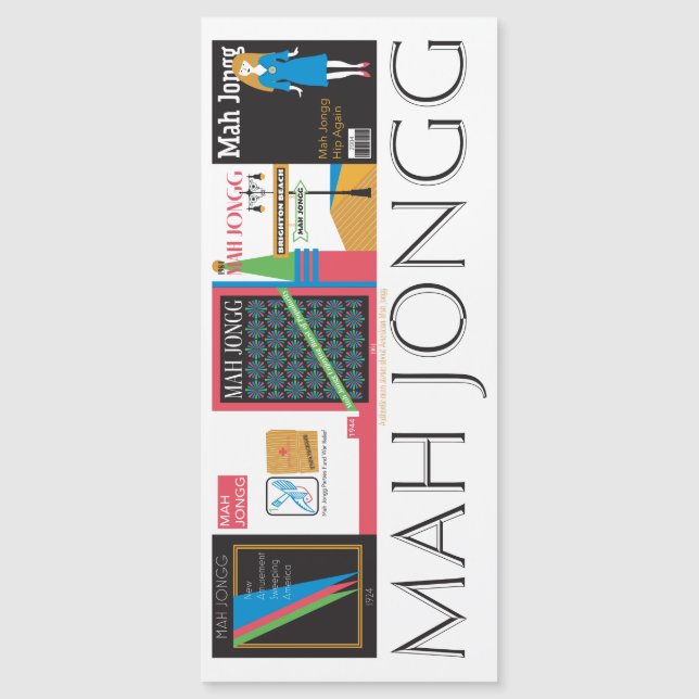 Mah Jongg Magazines Magnet Card (Vorderseite)