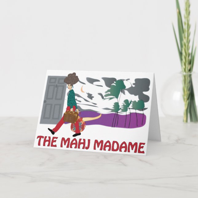 Mah Jongg Mahj Madame Card Karte (Vorderseite)
