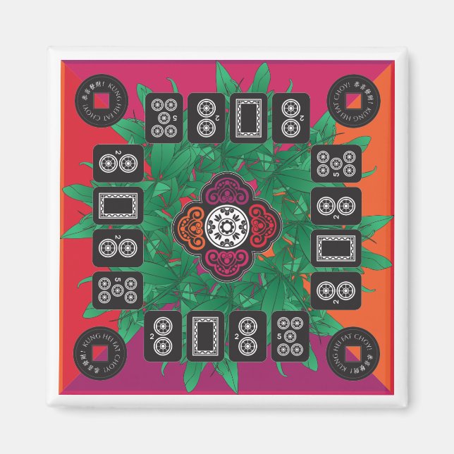 Mah Jongg Money Tree 2025 Magnet (Vorne)