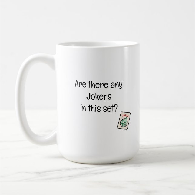 Mah Jongg Mug café, Mah Jongg cadeau (Gauche)