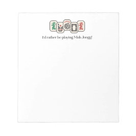 Mah Jongg Notepad Notizblock
