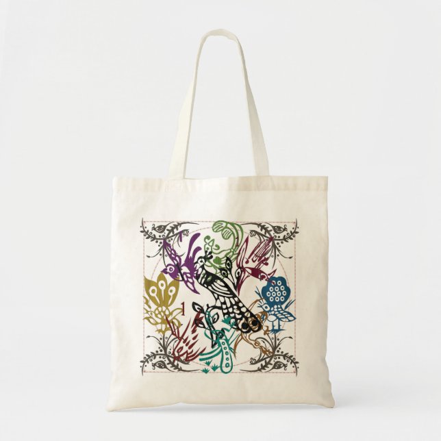 Mah Jongg One Bams Birds Bag Tragetasche (Vorne)