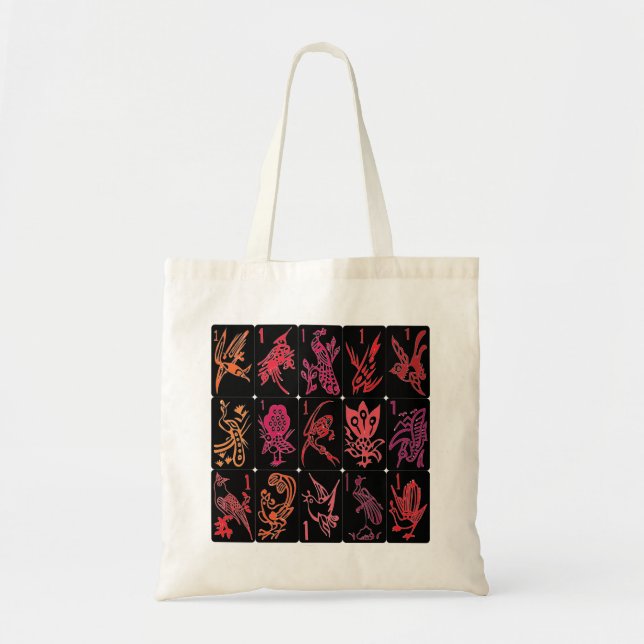 Mah Jongg One Bams Reds Bag Tragetasche (Vorne)