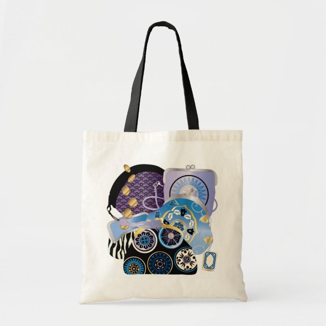 Mah Jongg Purses Blue Bag Tragetasche (Vorne)