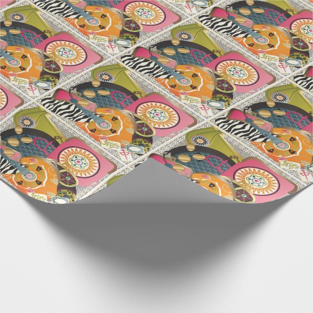 Mah Jongg Purses Geschenkpapier (Ecke)