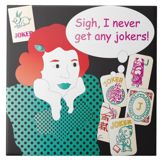 Mah Jongg Redewendungen Joker2 Fliese (Vorderseite)
