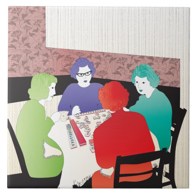 Mah Jongg Retro2 Fliese (Vorderseite)