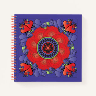 Mah Jongg Rose Notebook Notizbuch