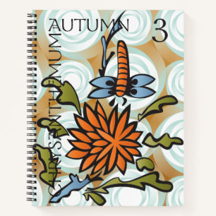 Mah Jongg Saasons Herbstbericht Notizbuch
