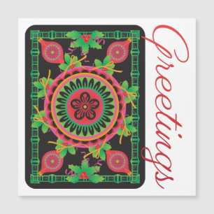 Mah Jongg Salutations Flat Magnet