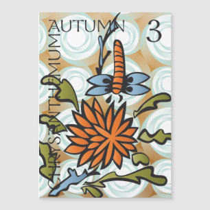Mah Jongg Seasons Carte Magnet Automne