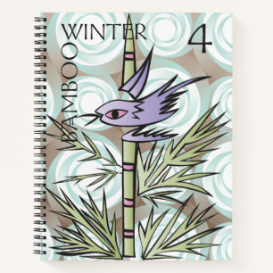 Mah Jongg Seasons Winter Notebook Notizbuch
