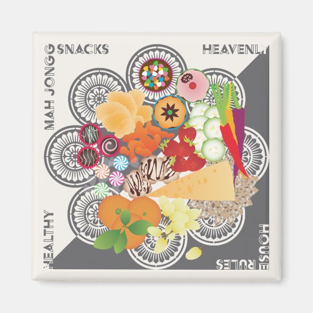 Mah Jongg Snacks Magnet (Vorne)