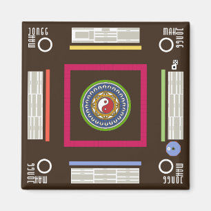 Mah-Jongg-Spiel-Magnet Magnet