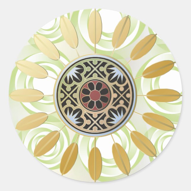 Mah Jongg Starburst Points Stickers (Devant)