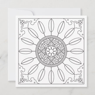 Mah Jongg Sternexplosion Dots Card zum Färben