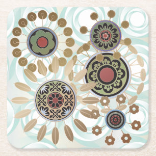 Mah Jongg Sternexplosion Dots Untersetzer