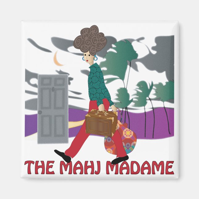 Mah Jongg The Mahj Madame Magnet (Vorne)