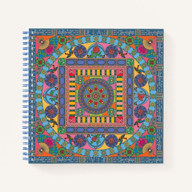 Mah Jongg Tiles Mandala Carnet (Devant)