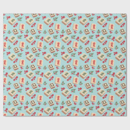 Mah Jongg Wrapping Paper Geschenkpapier