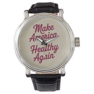 MAHA Mach Amerika wieder gesund Patriotisch Armbanduhr
