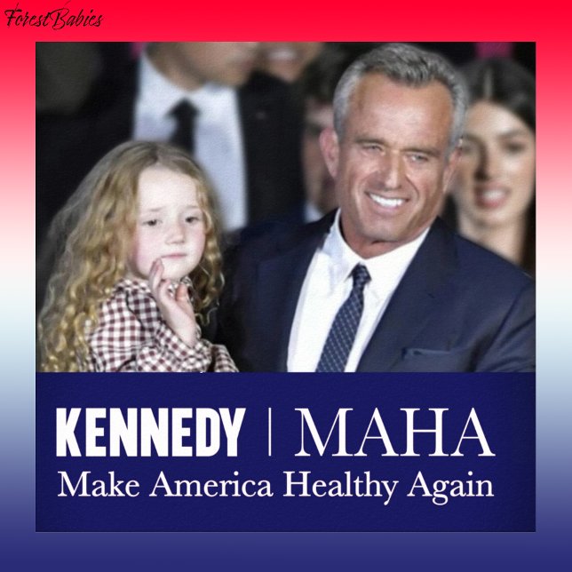 MAHA macht Amerika wieder gesund Kennedy Kid 🇺 🇸 Poster (MAHA Make America Healthy Again RFK USA Downloadable Robert F Kennedy jr Patriotic Bobby Poster 🇺🇸)