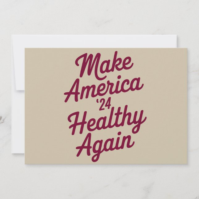 MAHA macht Amerika wieder gesund patriotisch Einladung (Vorderseite)
