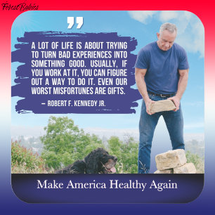 MAHA macht Amerika wieder gesund RFK jr Kennedy Do Quadratischer Aufkleber