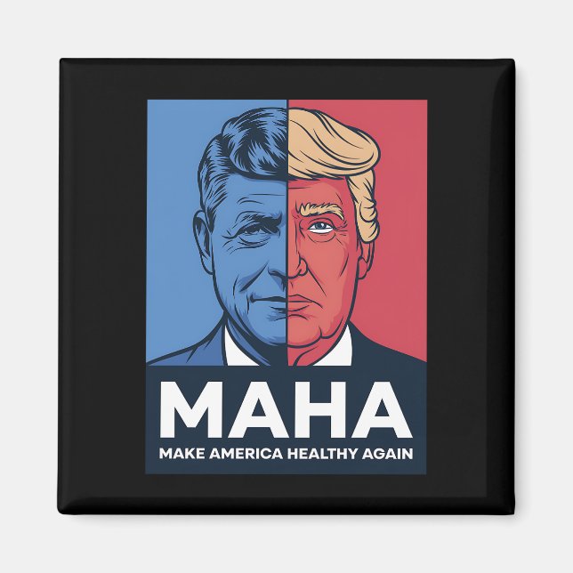 MAHA macht Amerika wieder gesund, Trump 2024 Magnet (Vorne)