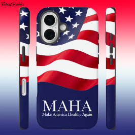 MAHA Make America Healthy Again USA Flag 🇺 🇸 iPhone 16 Hülle