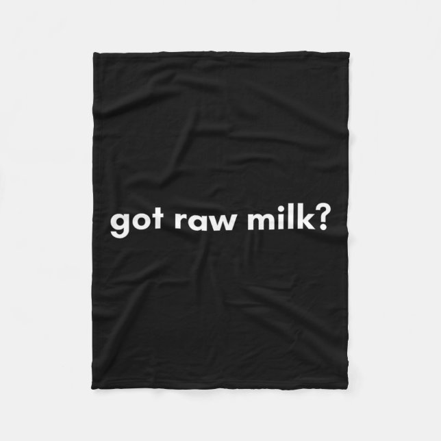 Maha Mega Got Rohmilch Bio Natural Food Rfk Jr Fleecedecke (Vorderseite)