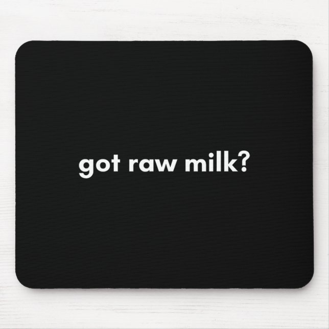 Maha Mega Got Rohmilch Bio Natural Food Rfk Jr Mousepad (Vorne)
